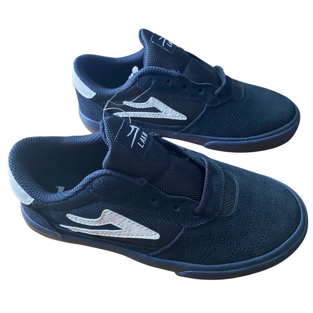 Lakai Cambridge Kids Navy Blue Suede Skate Sneaker Shoe Size 1 NWT